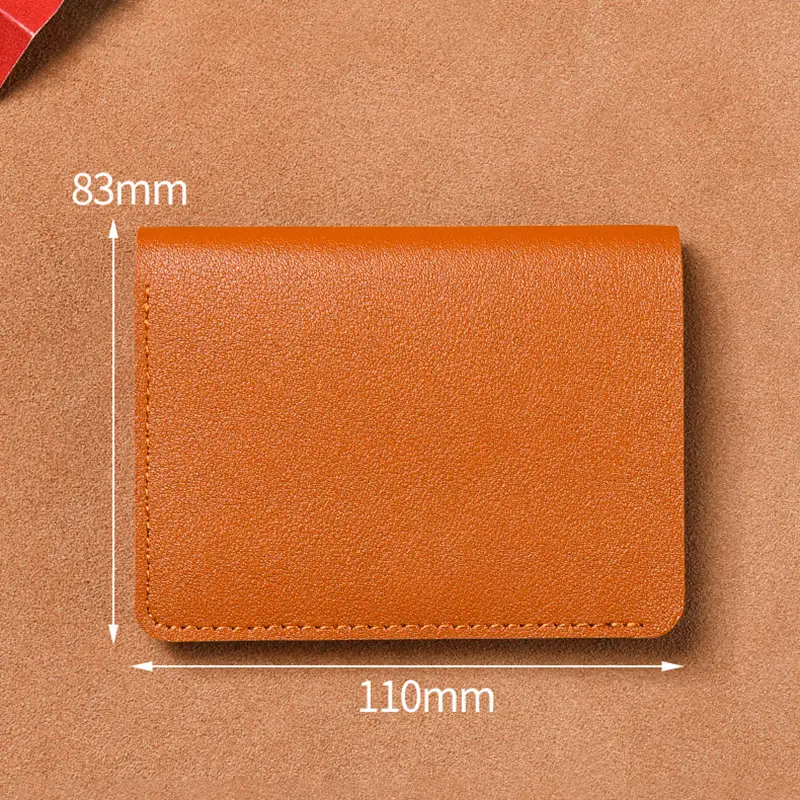 Light Thin Card Bag With Two Fold Buckle Small Wallet Portable Bank Card Driver's License Ultra Light And Thin Card Bag Wallet