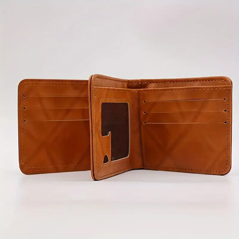 Men's Wallets With 100 US Dollar PatternWallet Male Leather Walet Photo Card HolderFashion Large Capacity Wallet Purse Bag