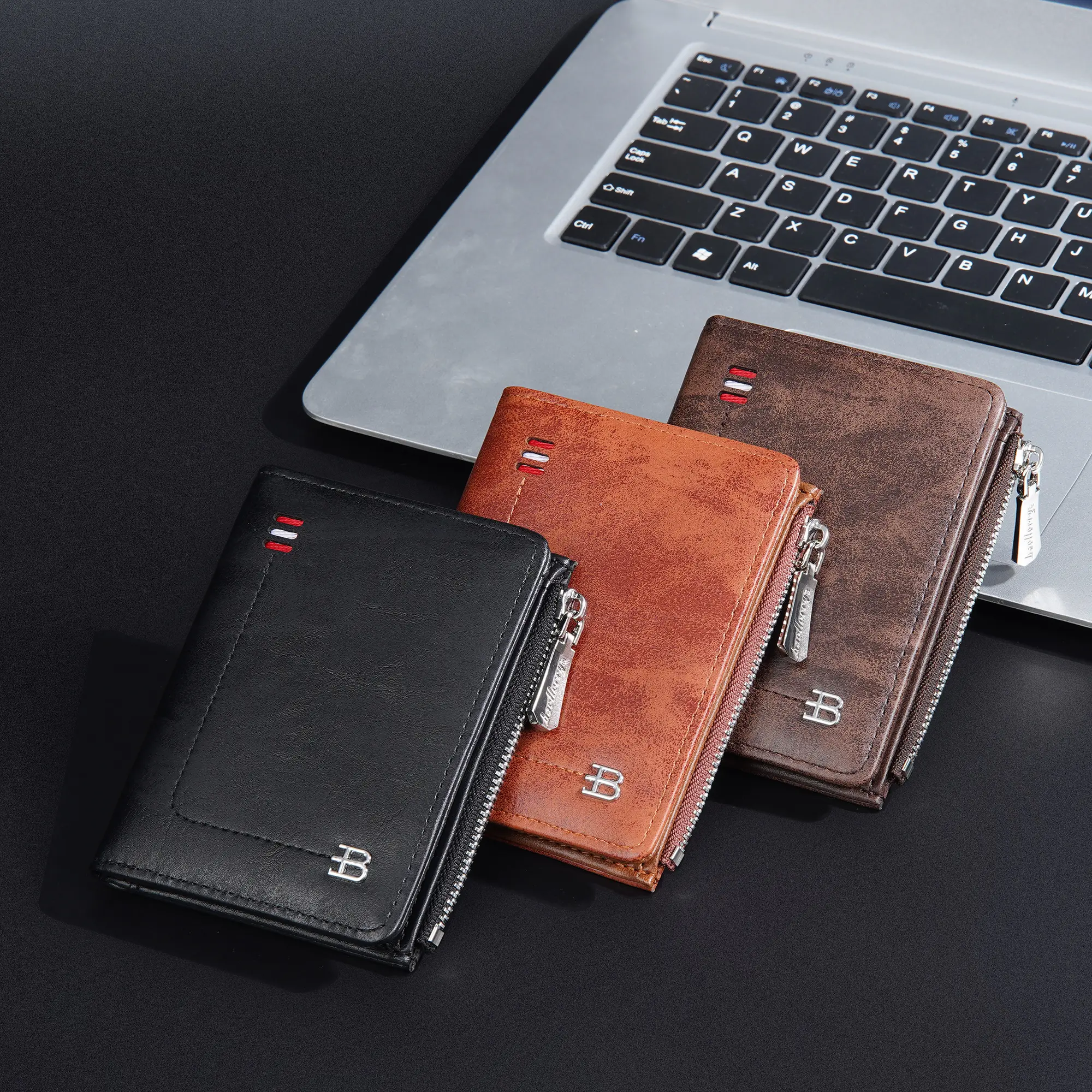 New PU Leather Men Wallets High Quality Zipper Short Desigh Card Holder Male Purse Vintage Coin Holder Men Wallets