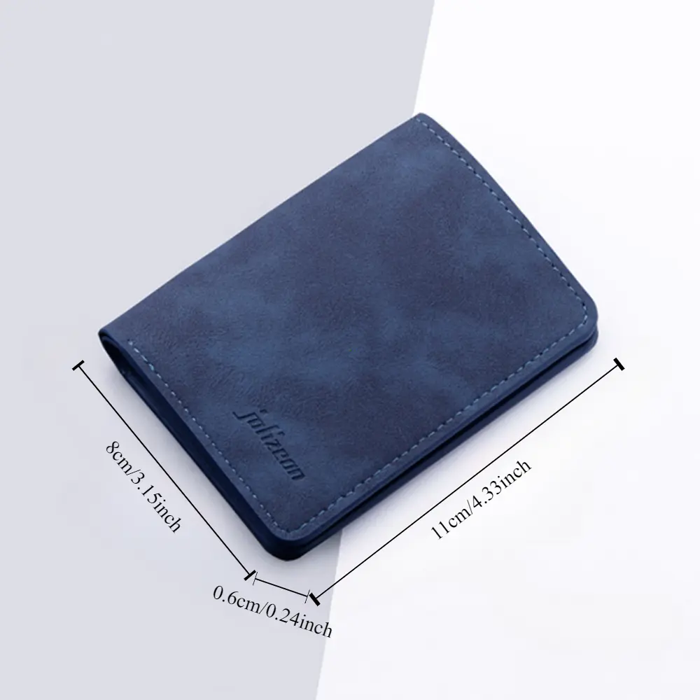 Men/Women Fashion Wallet ID/credit Card Holder Wallet for Men Multi-Card BagHolder Two Fold Small Wallet Black/gray Coin Purse