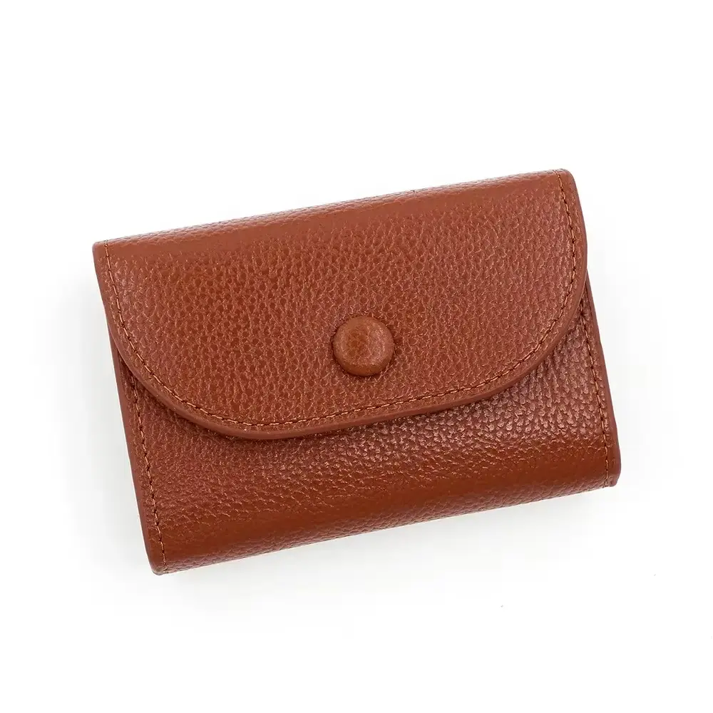 Fashion Short Wallet Leather Double Layer Women Small Coin Purse Mini Credit Card Holder Key Storage Bag Gift For Women