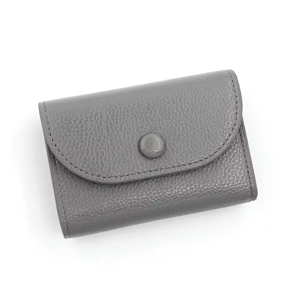 Fashion Short Wallet Leather Double Layer Women Small Coin Purse Mini Credit Card Holder Key Storage Bag Gift For Women