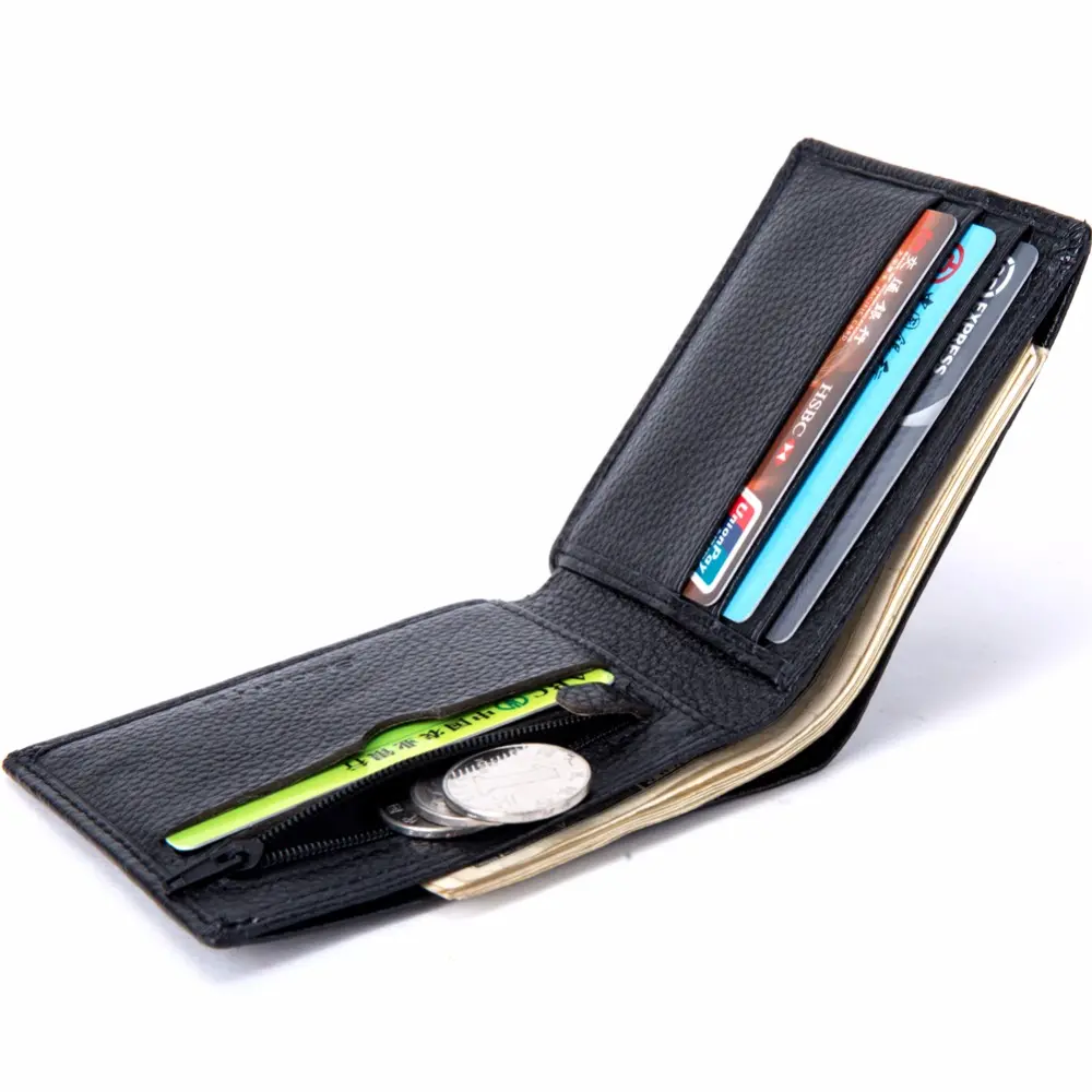 Dollar PriceMen Wallets Famous Brand Genuine Leather Wallet Wallets With Coin Pocket Thin Purse Card Holder For Men Fashion Slim