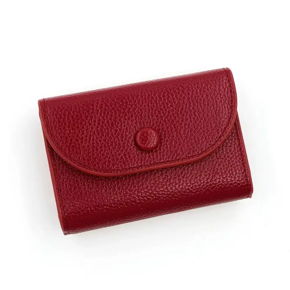 Fashion Short Wallet Leather Double Layer Women Small Coin Purse Mini Credit Card Holder Key Storage Bag Gift For Women