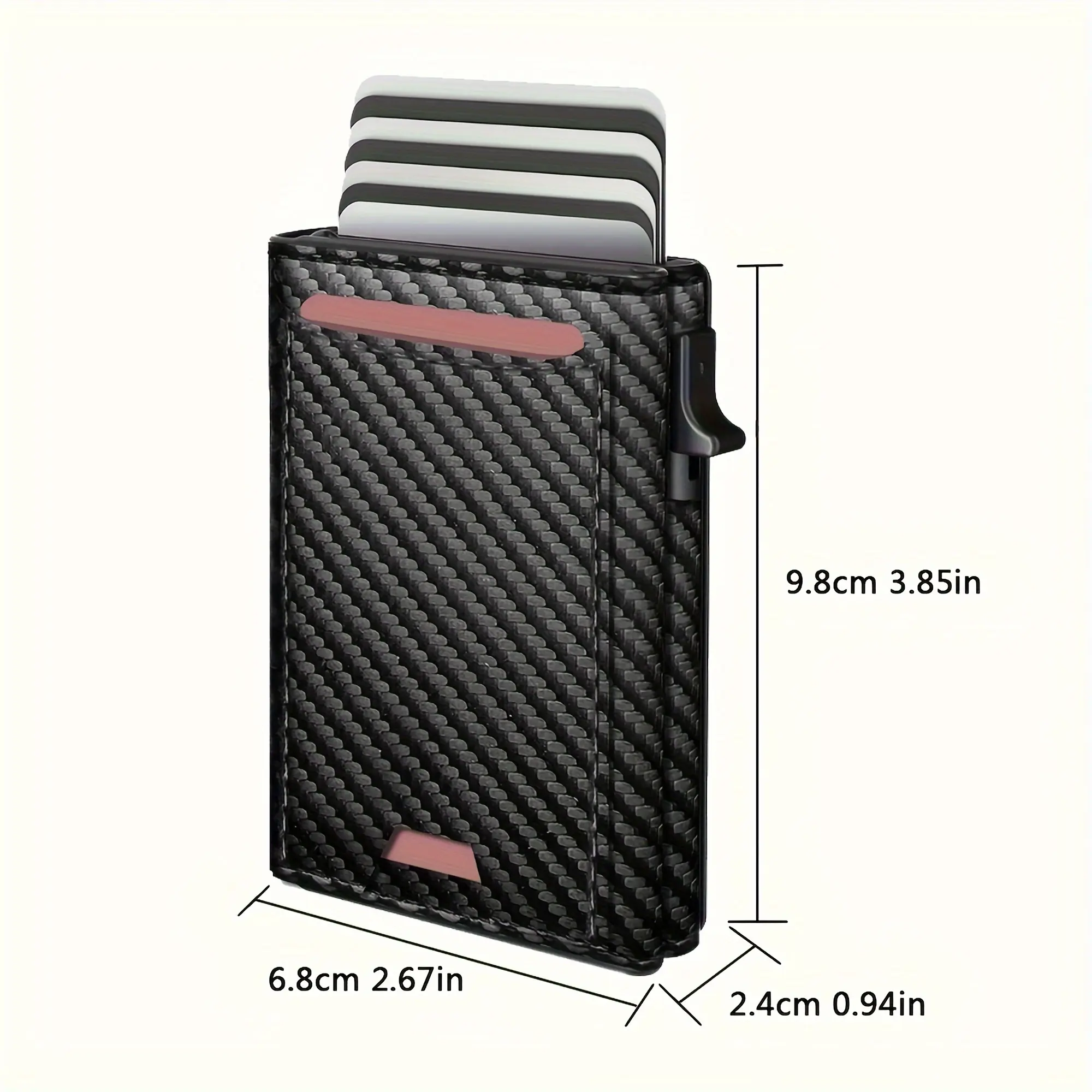 2024 New Men's Business Wallet Multi-card slot magnetic enclosure RFID Blocking Travel Wallet Card holder card pack