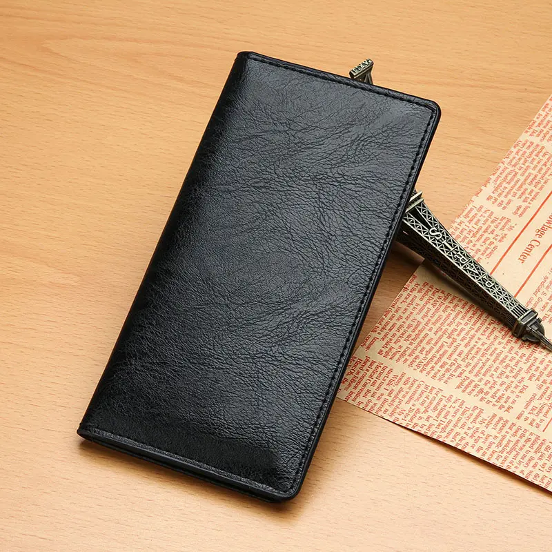 Mens Long Section Wallet Fashion Lightweight Soft PU Leather Mens Horizontal Multifunctional Wallet cartera mujer pURSE