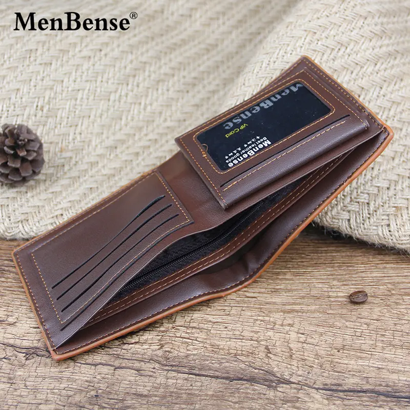 Classic Men Wallets High Quality New Short Card Holder Crocodile Pattern Male Purses Photo Holder Simple Men's Wallet Money Clip