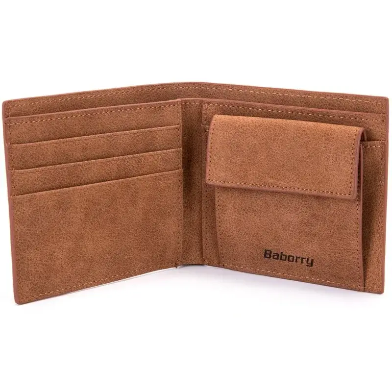 2024 Fashion Rfid Men Wallets Mens Wallet with Coin Bag Zipper Small Mini Wallet Purses New Design Dollar Wallet Slim Money Bag