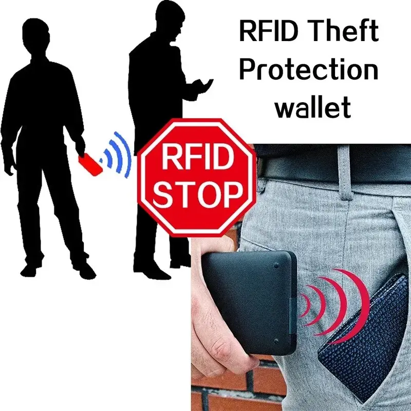2024 Fashion Rfid Men Wallets Mens Wallet with Coin Bag Zipper Small Mini Wallet Purses New Design Dollar Wallet Slim Money Bag