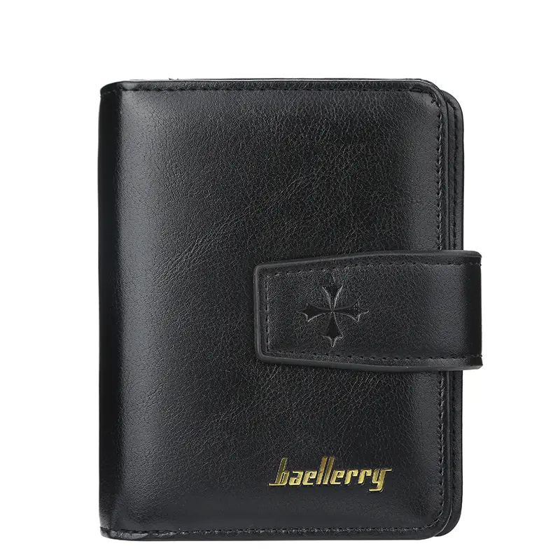 New Business Men Wallets Zipper Card Holder High Quality Male Purse New PU Leather Vintage Coin Holder Men Wallets