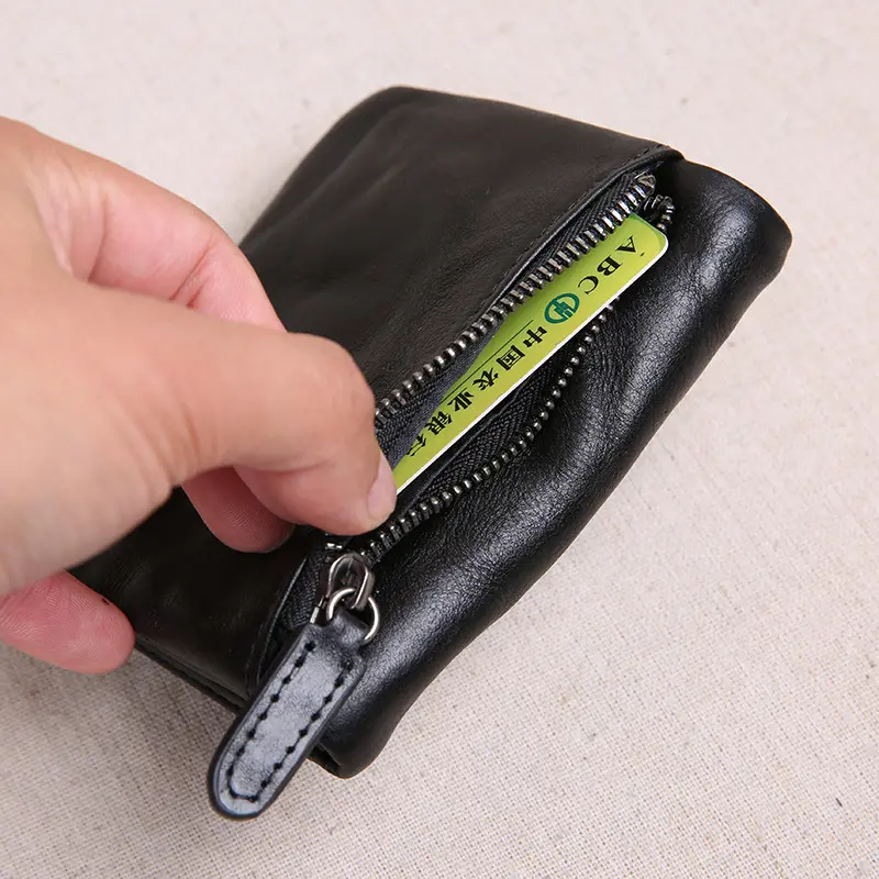 PNDME genuine leather men's short small wallet fashion vintage natural real cowhide card holder women wallet student coin purse