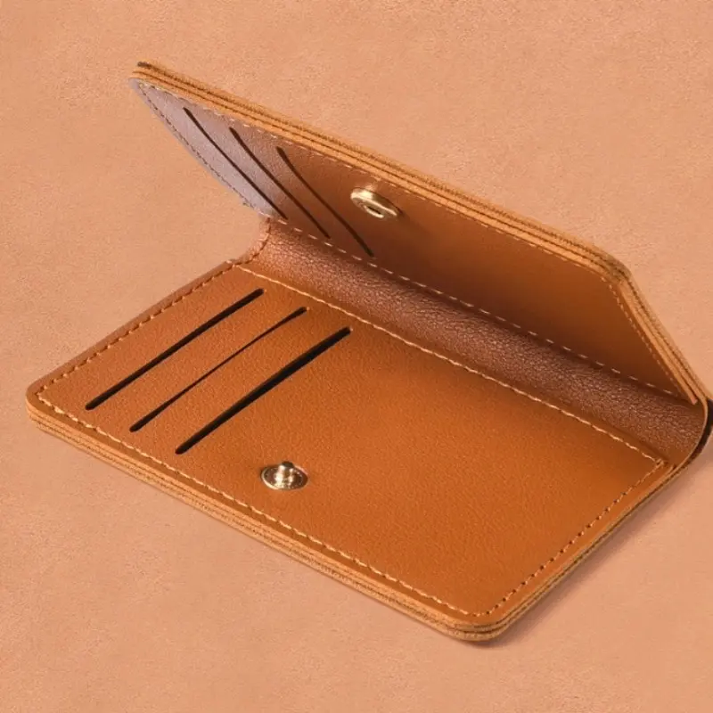 Classic Designer PU Leather Small Wallet for Men Short Simple Women's Purse Fashion Ultra Thin Credit Card Bag Coin Purse