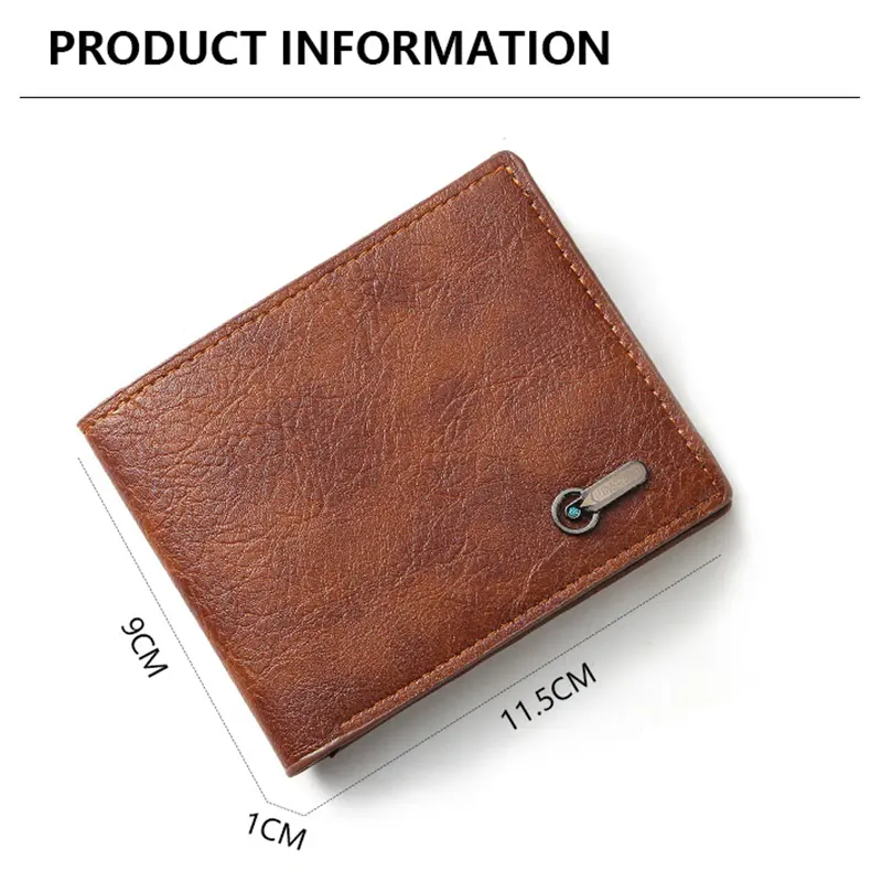 2025 New Men's Wallet Luxury Business Wallets PU Leather Ultrathin Zipper Purse ID Card Holders Paper Money Bag for Men