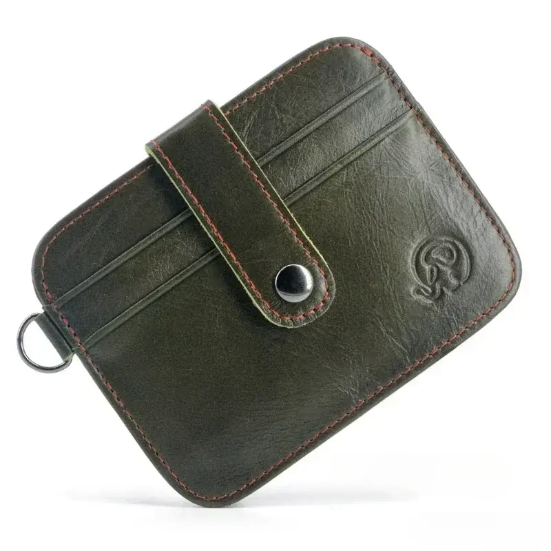 Men Genuine Leather Slim Wallet Male Small Purse Mini Money Bag Walet Thin Portomonee Carteras Man's Wallet Card Holder