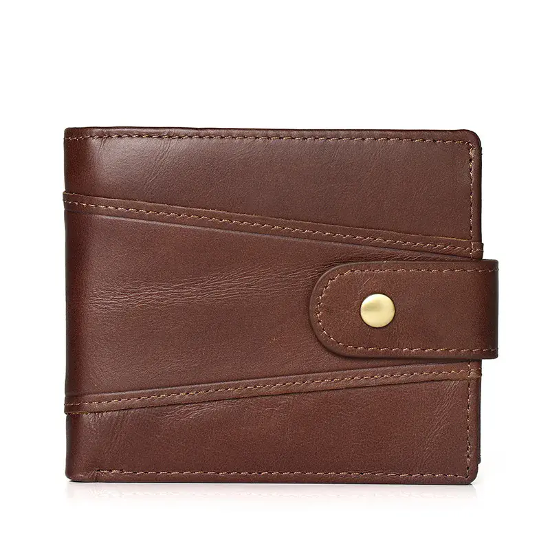 Classic Men's Genuine Leather Wallet Credit Card Holder RFID Coin Purse