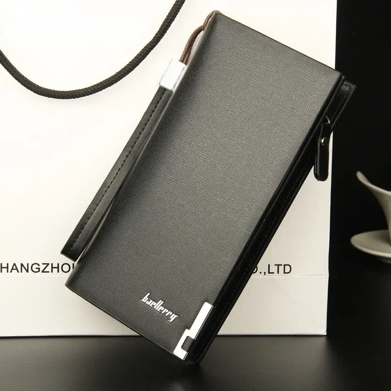 Men Wallets Classic Long Style Card Holder Male Purse Quality Zipper Large Capacity Big Brand Luxury Wallet For Men