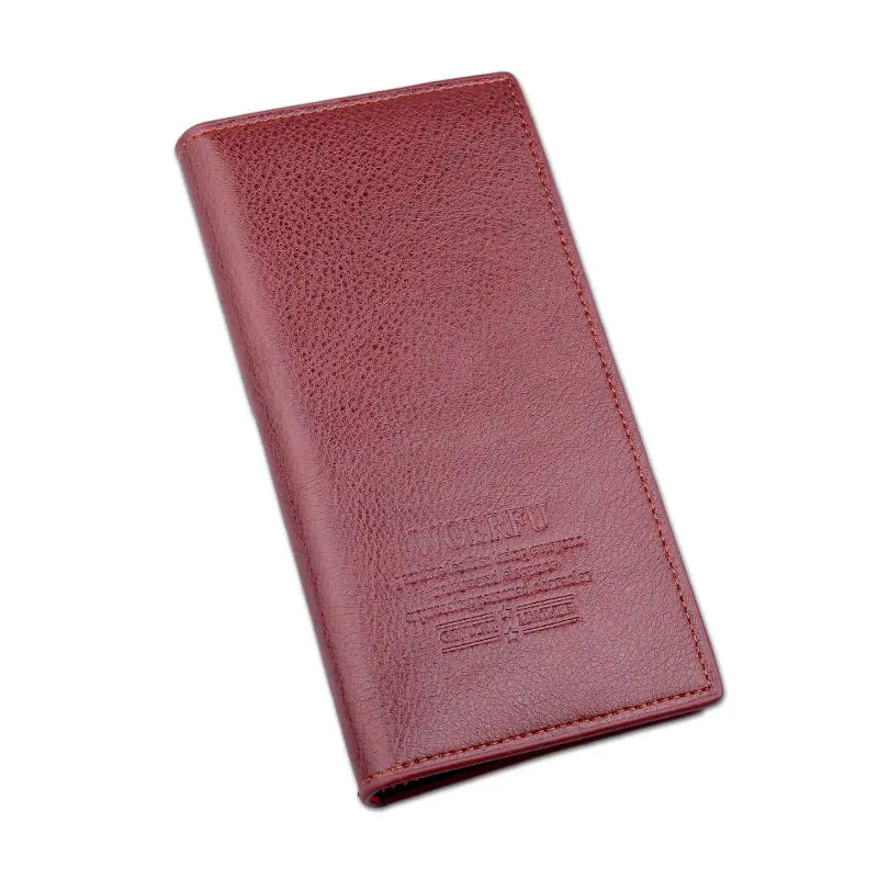 Men's Wallet Business Pu Leather Soft Leather Long Wallet Zipper Coin Pocket Men's Wallet Men's Credit Card Holder Men's Wallet