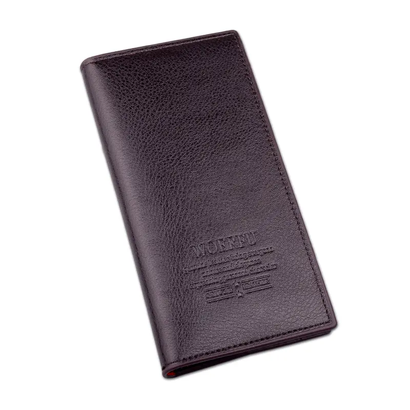 Men's Wallet Business Pu Leather Soft Leather Long Wallet Zipper Coin Pocket Men's Wallet Men's Credit Card Holder Men's Wallet