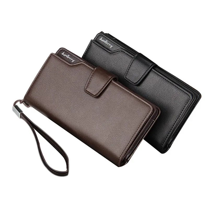 Baellerry New Men Wallets Big Capacity Phone Pocket Card Holder Long Style Male Purse Quality Zipper Coin Pocket Men Money Clips