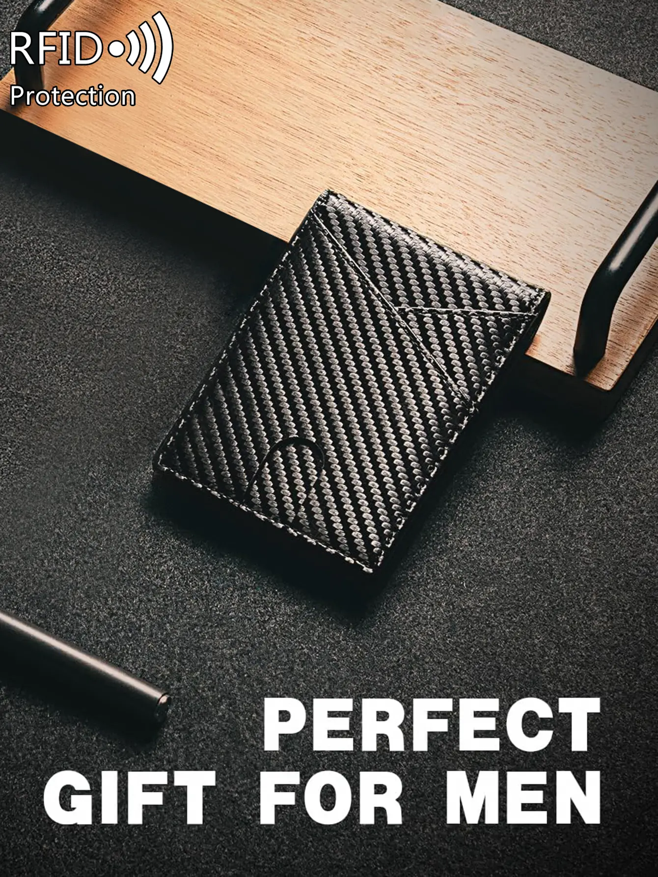 RFID anti-theft brush men'swallet portable double fold cross frontpocket card holdermultifunctional 12card slot short zerowallet