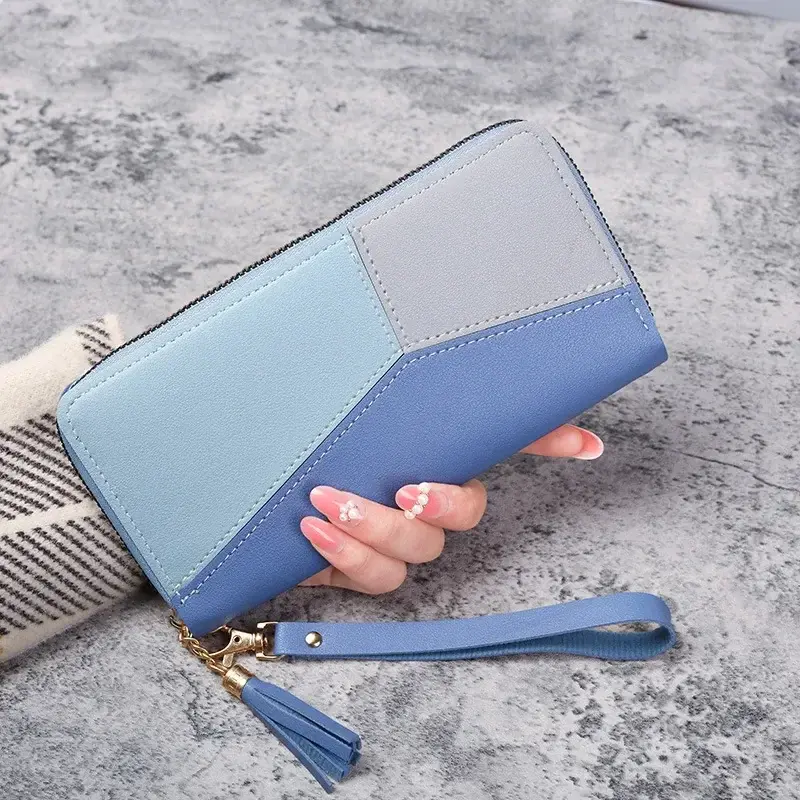Fashion Wallets Zipper Coin Purse Lady Long Short Purses Handbags Women Clutch Cards Holder PU Leather Moneybag Billfold Wallet
