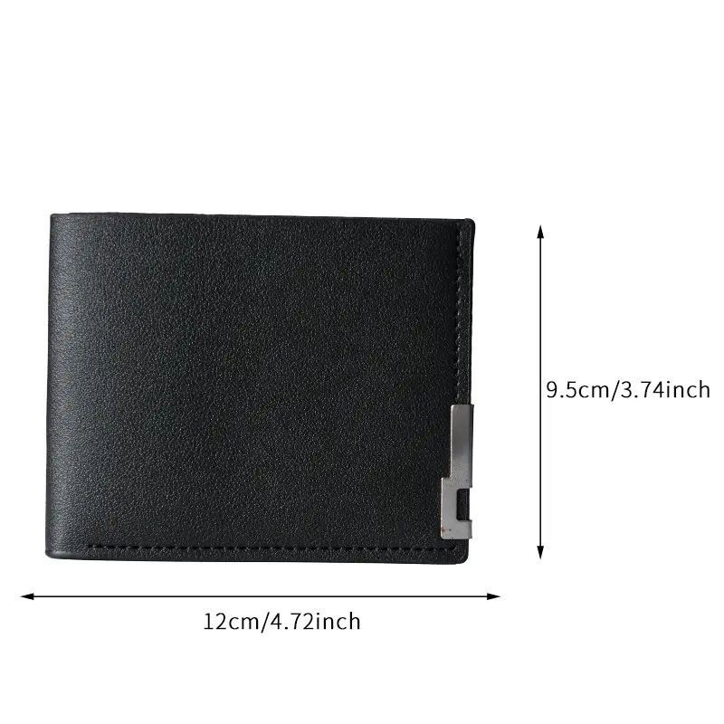Men's short wallet Korean version of young men's horizontal multi-card wallet trend business card package in stock.