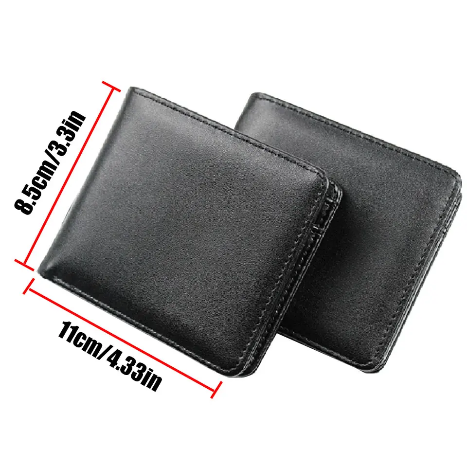 Men Wallet PU leather Money clip Purse Vintage Leather Mini wallet Card Holder Money Bag Men's leather wallet