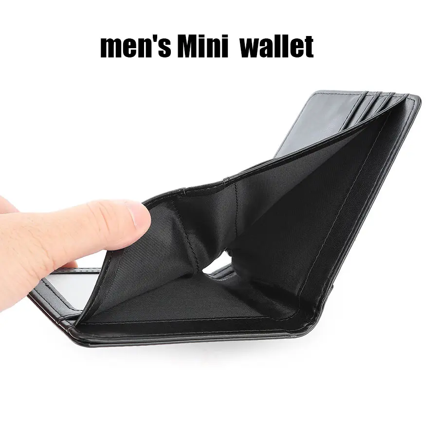 Men Wallet PU leather Money clip Purse Vintage Leather Mini wallet Card Holder Money Bag Men's leather wallet