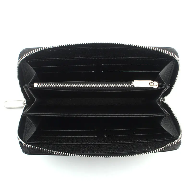Luxury Designer Long Wallet for Men High Quality PU Leather Cardholder Wallets Men's Long Clutch Card Holder Purses Gift
