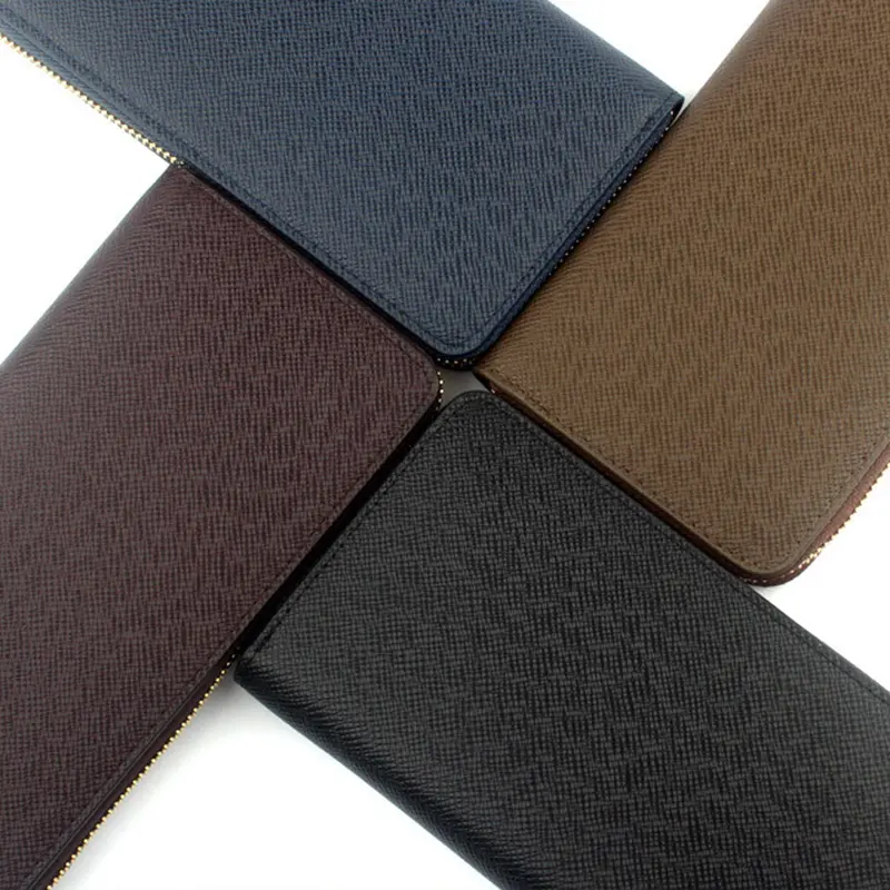 Luxury Designer Long Wallet for Men High Quality PU Leather Cardholder Wallets Men's Long Clutch Card Holder Purses Gift