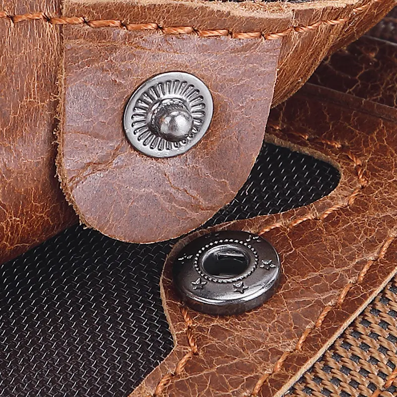 Man	Genuine Leather Wallet Luxury Designer Men Purse Card Holder Short Wallets with Zipper Pocket Men’s	Money Bag Gift
