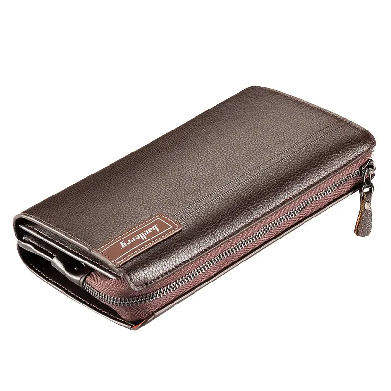 Baellerry Large Capacity Phone Pocket New Men Wallets Handbag Brand Card Holder Zipper Male Wallets Passport Case Men's Purses