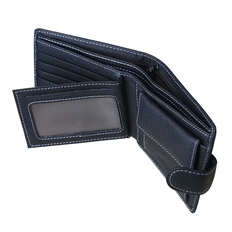 New arrival Genuine Leather Men Wallets With Coin Pocket Money Bag Fashion Male Purse Credit Card Holder For Man
