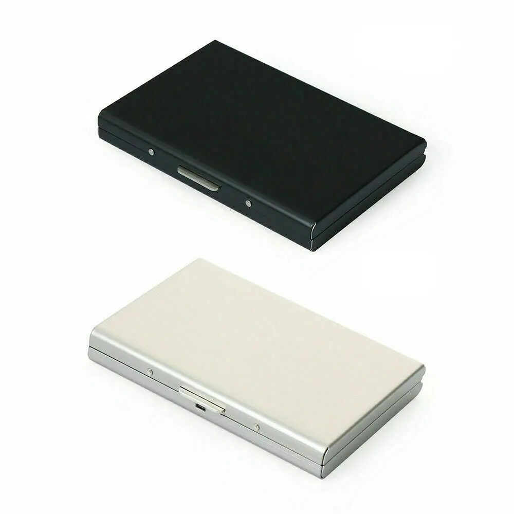 Men RFID Card Holder Blocking Aluminum Metal Slim Wallet Money Bag Anti-scan Credit Card Holder Thin Case Small Male Purses