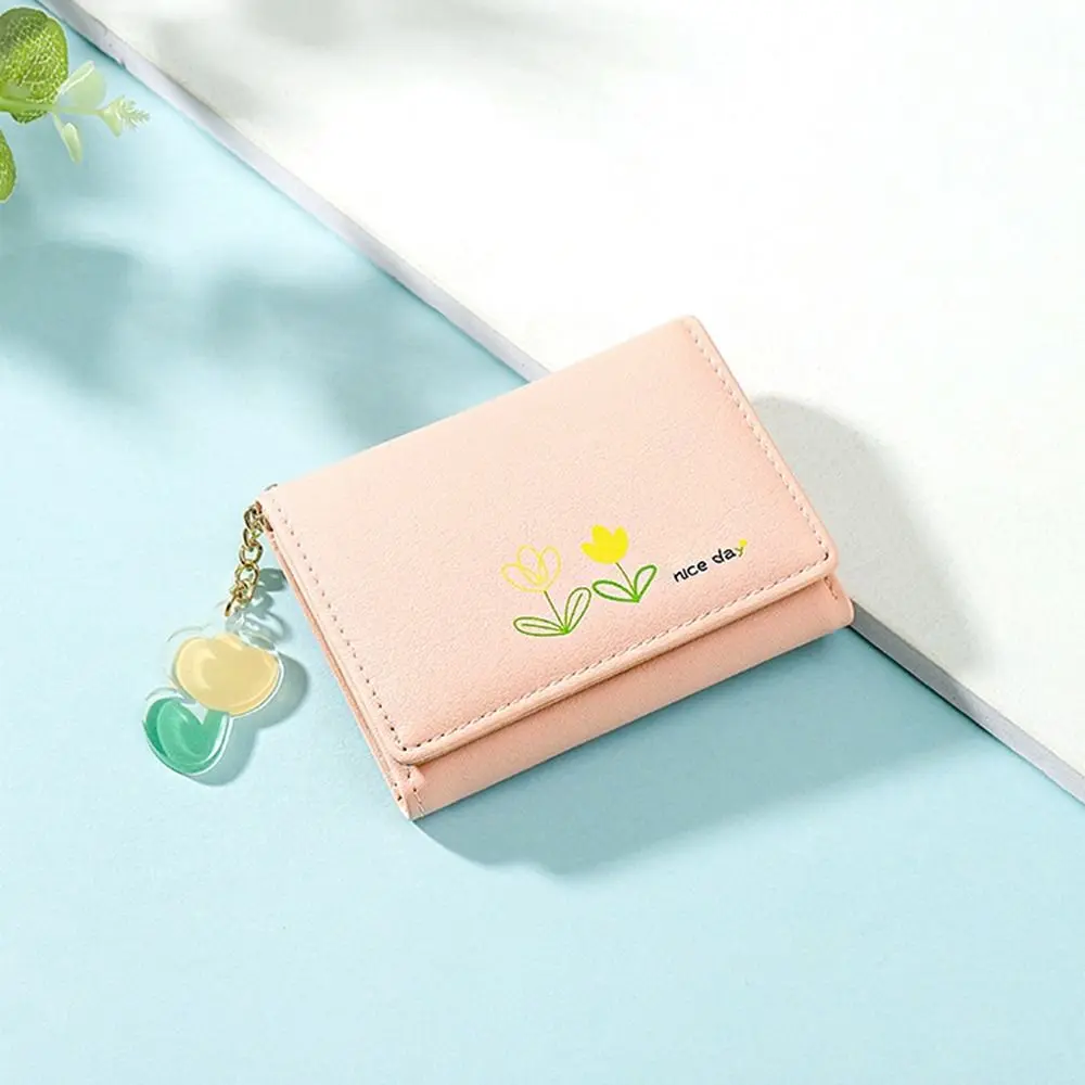 Money Clip PU Leather Multi Card Pockets Clutch Bag Folded Bag Credit Card Clip Women Wallet Short Coin Purse Card Holder