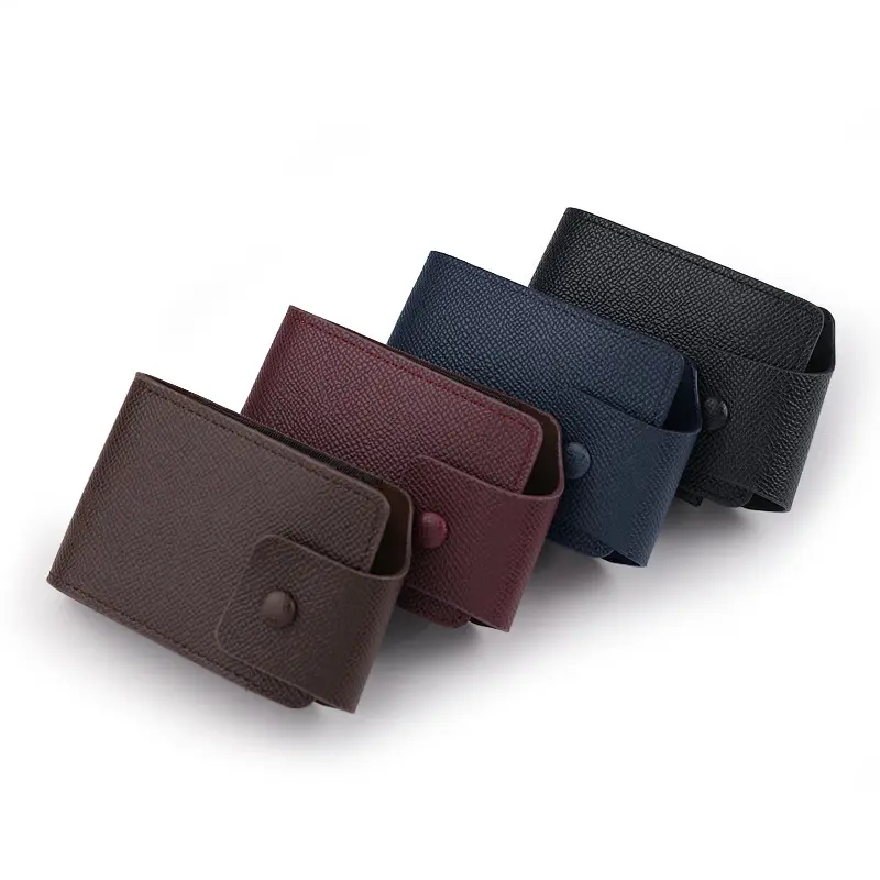 New Wallet Men's Short Small Multifunctional Hand Card Holder PU Leather Business Zipper Purse Fashion High-quality Casual