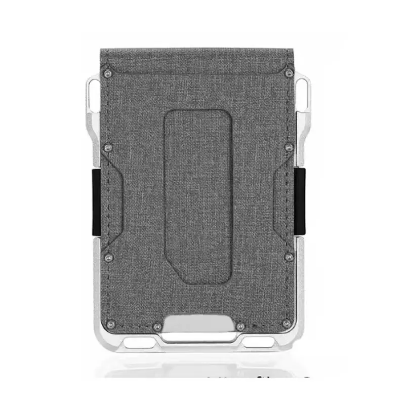 leather Credit Card Holder Wallets Men Brand Rfid Black brown Magic mutifunciton  Slim Mini Wallet Small Money Bag Male Purses