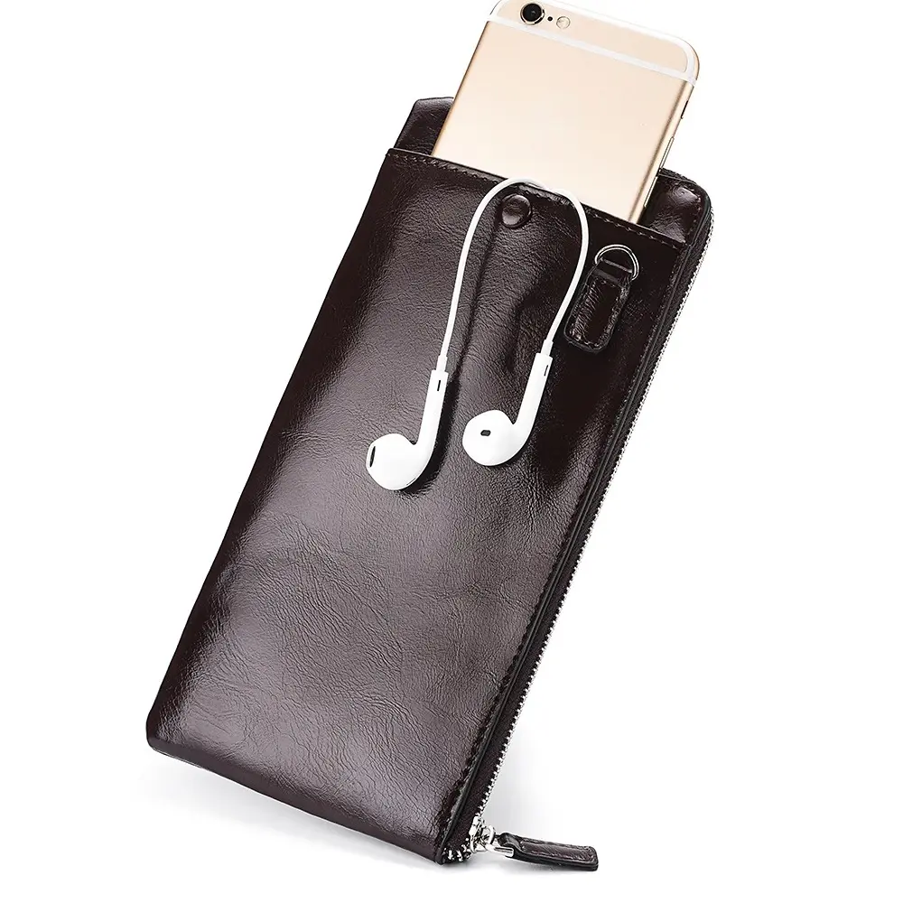 Men Wallets Classic Long Style Card Holder Male Purse Quality Zipper Large Capacity Big for cellphone Brand Luxury Wallet For Me
