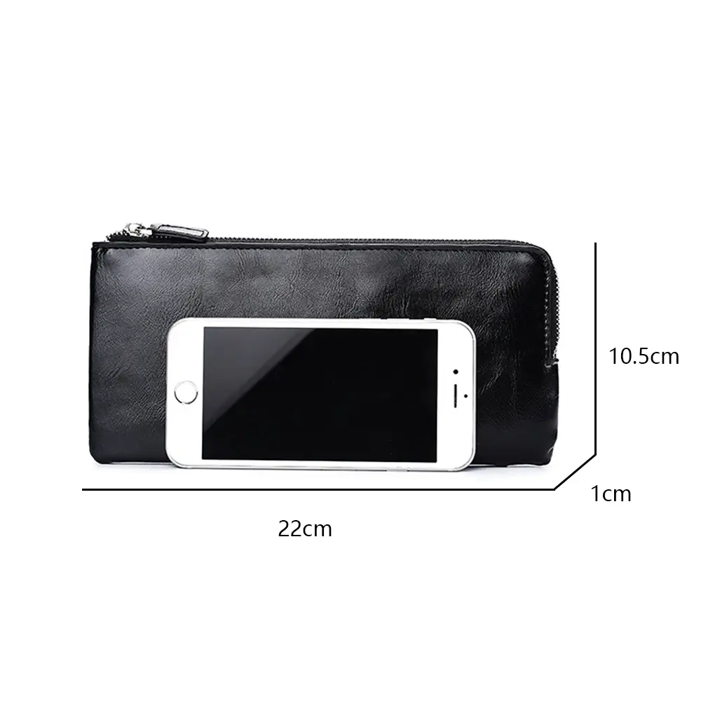 Men Wallets Classic Long Style Card Holder Male Purse Quality Zipper Large Capacity Big for cellphone Brand Luxury Wallet For Me