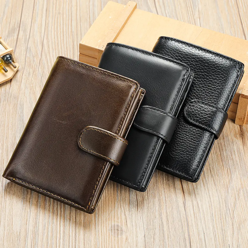 WESTAL Leather Men's Wallet Wallet Trend Multi-Functional First Layer Cowhide Premium Passport Wallet
