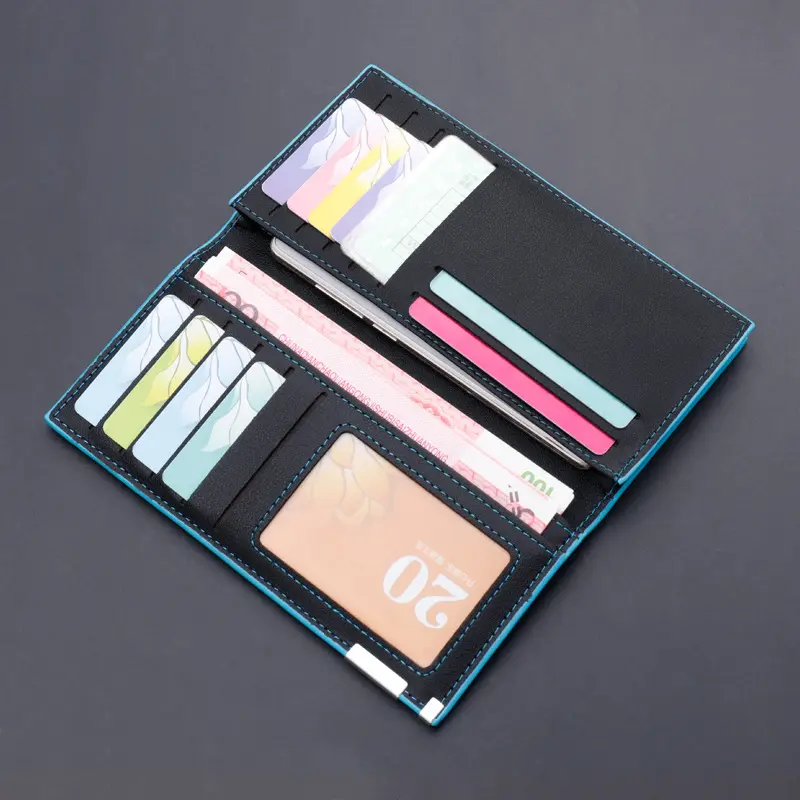 New Men's Wallet Thin Slim Wallet Long Male Business Clutch Bag Coin Purse Luxury Brand Men Wallet Carteira Masculina Cardholder