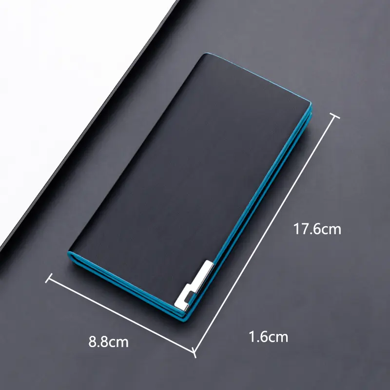 New Men's Wallet Thin Slim Wallet Long Male Business Clutch Bag Coin Purse Luxury Brand Men Wallet Carteira Masculina Cardholder