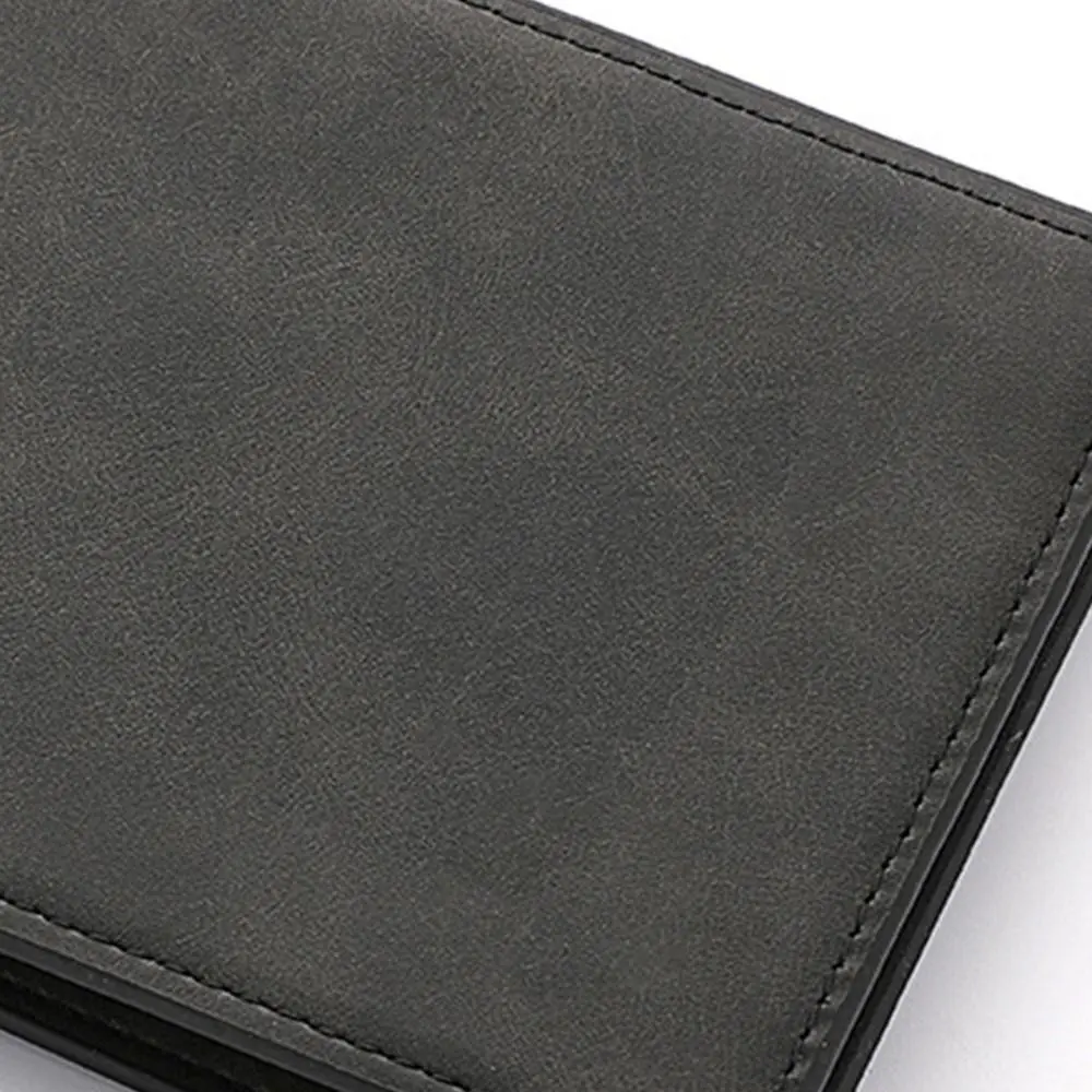 PU Leather Men Wallet Fashion Multi-card Slot Large-capacity Coin Purse Folding Short Purse