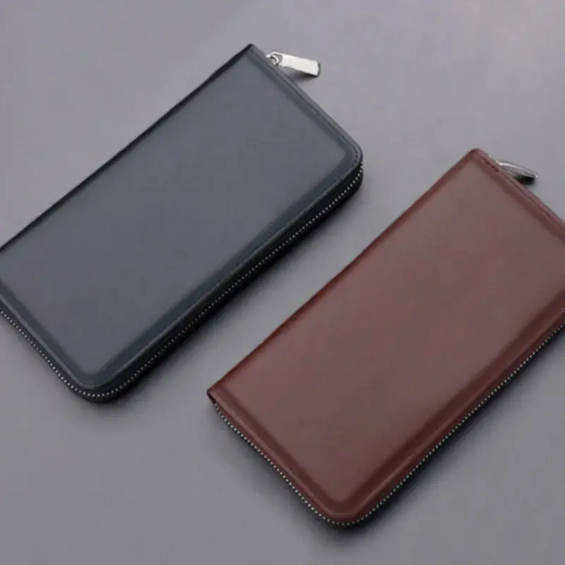 Men Long Purse Wallets Zipper Man Clutch Wallet Business Large Capacity High Quality Male Purse