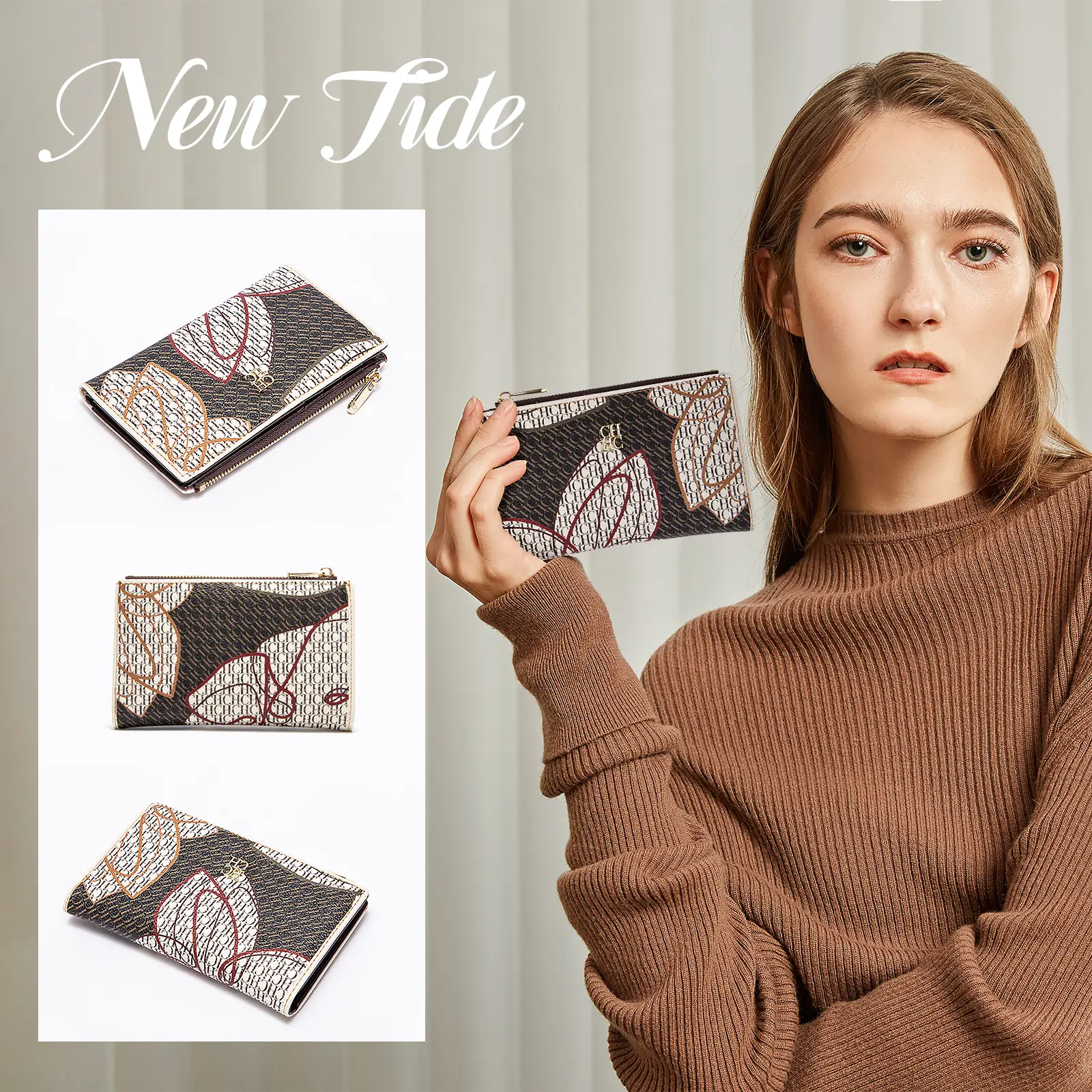 Multiple Styles to Choose From Fashionable Classics Women's Wallets with Letter Cartoon Patterns and Exquisite Craftsmanship