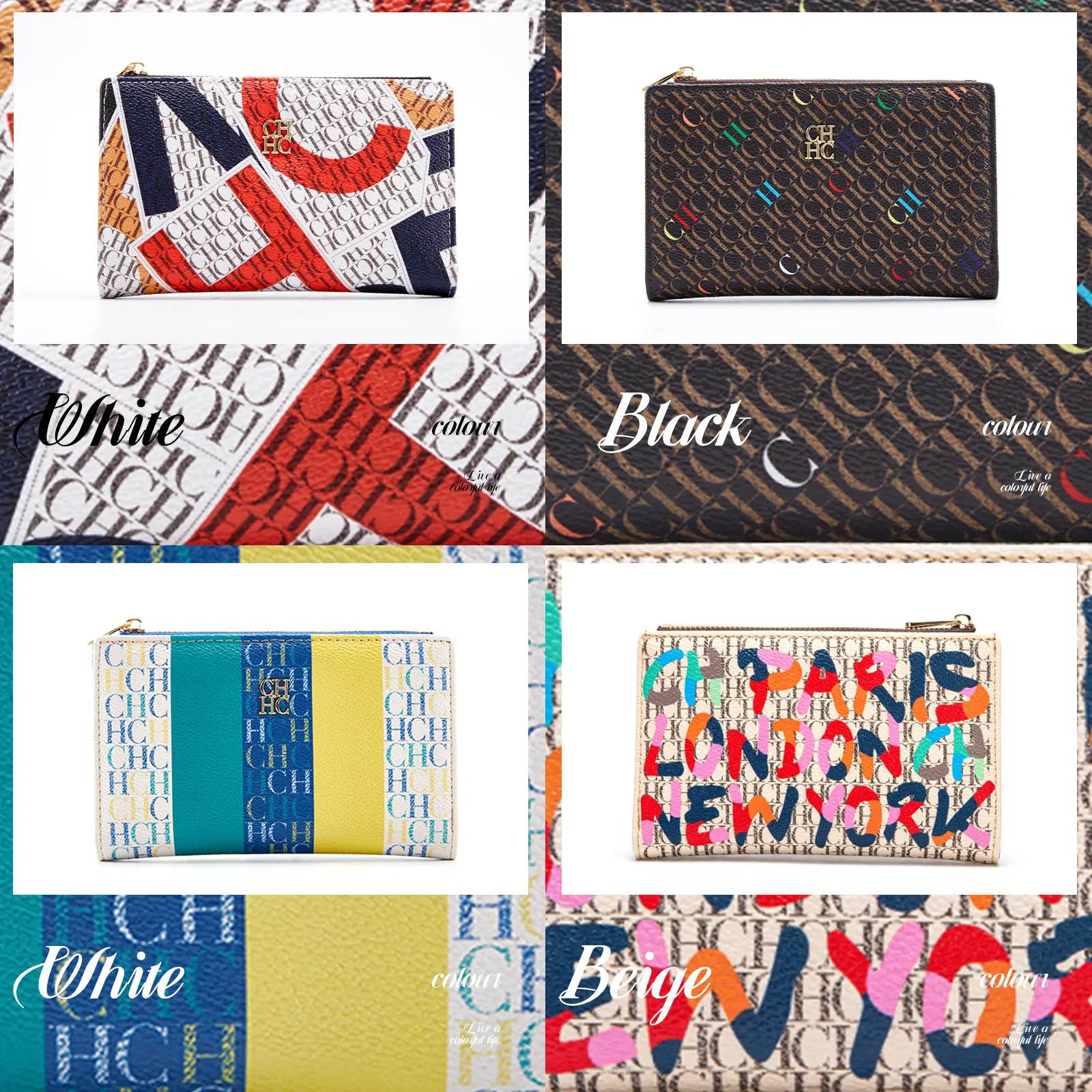 Multiple Styles to Choose From Fashionable Classics Women's Wallets with Letter Cartoon Patterns and Exquisite Craftsmanship