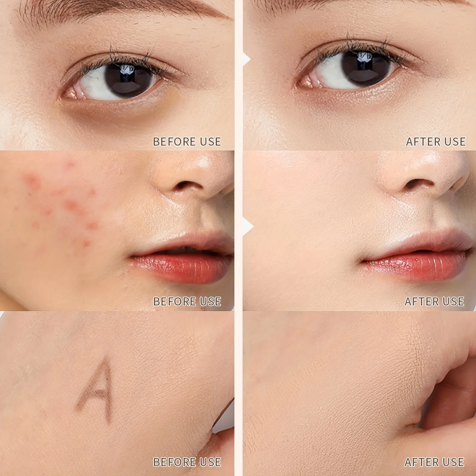 Mousse Concealer Palette Coverage Dark Eye Circles Matte Highlight Brightens Skin Tone Face Moisturizing Concealing Cream