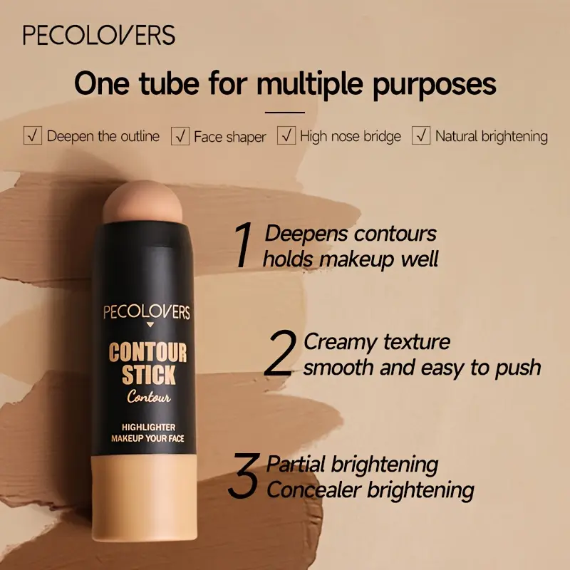 Makeup Face Contouring Bronzer Stick Multifunctional Highlighter Brightening Blusher Rouge Cream Modify Concealer Pen