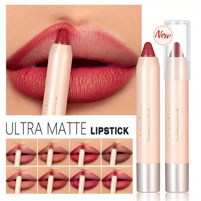 Lipstick Lipliner Pencil - Long-Lasting, Waterproof, Matte Finish, Non-Decolorizing, Smudge-Proof - Perfect for All Skin Types