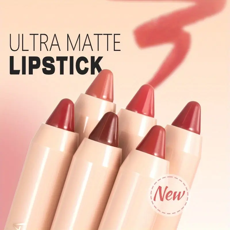 Lipstick Lipliner Pencil - Long-Lasting, Waterproof, Matte Finish, Non-Decolorizing, Smudge-Proof - Perfect for All Skin Types
